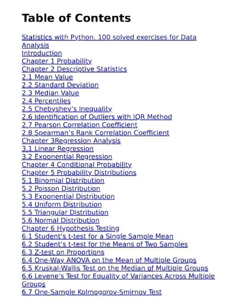 خرید PDF کتاب آمار با پایتون - ۱۰۰ تمرین و تحلیل داده (Statistics with Python)